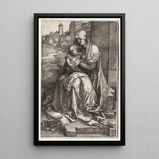 Albrecht Drer - The Virgin and Child Seated by the Wall.webp
