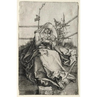 Albrecht Drer - The Virgin and Child on a Grassy Bench.webp