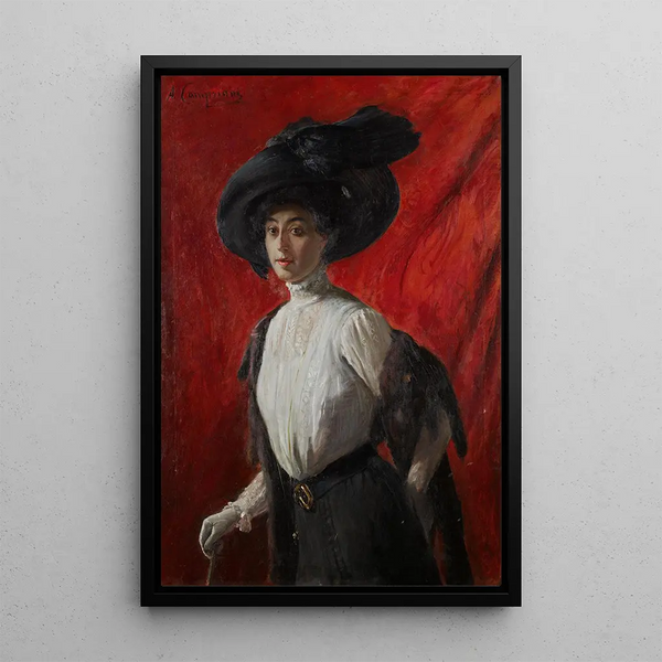 Reproduktion des Gemäldes Portrait von Adelina Campriani, Tochter des Künstlers - Alceste Campriani