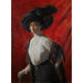 Reproduktion des Gemäldes Portrait von Adelina Campriani, Tochter des Künstlers - Alceste Campriani