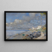 Strand von San Giovanni a Teduccio - Alceste Campriani — gerahmtes Bild an der Wand