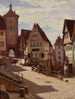 Am Plänlein à Rothenburg - Aleksander Gierymski — Ansicht des Kunstwerks