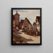 Am Plänlein à Rothenburg - Aleksander Gierymski — gerahmtes Bild an der Wand