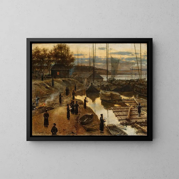 Fête des trompettes I - Aleksander Gierymski — gerahmtes Bild an der Wand