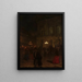 Oper Paris bei Nacht - Aleksander Gierymski — gerahmtes Bild an der Wand