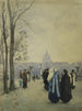 Promenade im Park - Aleksander Gierymski — Ansicht des Kunstwerks