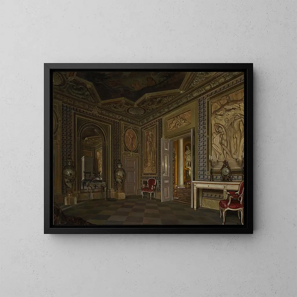 Innenansicht des Łazienki-Palastes - Aleksander Gryglewski — gerahmtes Bild an der Wand