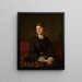 Portrait von Julia Bergson, Ehefrau des Künstlers - Aleksander Lesser — gerahmtes Bild an der Wand
