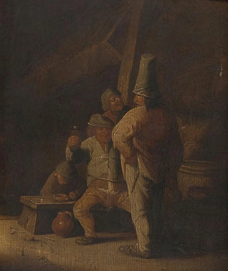 Aleksander Ludwik Molinari - Peasants drinking wine.webp