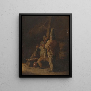 Aleksander Ludwik Molinari - Peasants drinking wine.webp