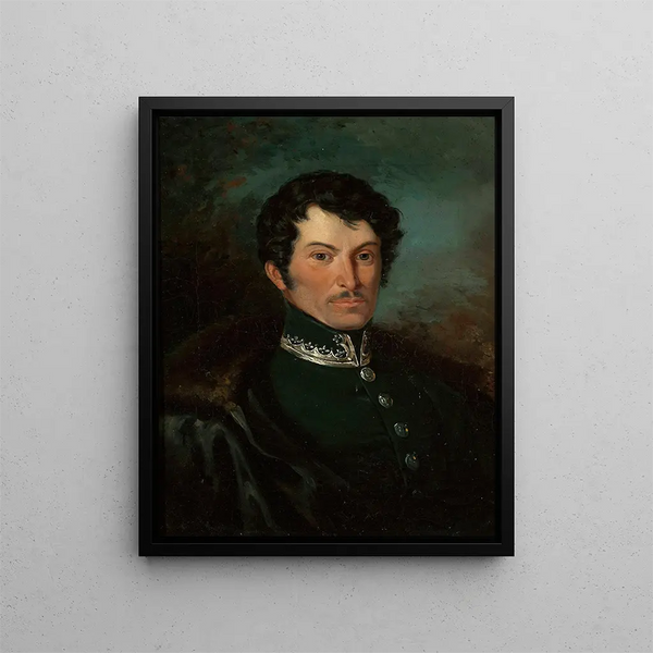 Portrait von Friedrich Christoph Dietrich - Aleksander Ludwik Molinari — gerahmtes Bild an der Wand