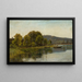 Landschaftsbild am Wasserufer - Aleksander Swieszewski — gerahmtes Bild an der Wand