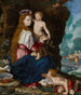 Die Jungfrau mit dem heiligen Johannes dem Täufer - Alessandro Allori — Ansicht des Kunstwerks