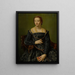 Portrait einer Dame in Schwarz - Alessandro Allori — gerahmtes Bild an der Wand