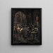 Interrogatoire brutal - Alessandro Magnasco — gerahmtes Bild an der Wand