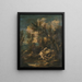 Moines Chartreux in einer Landschaft - Alessandro Magnasco — gerahmtes Bild an der Wand