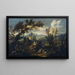 Landschaft mit Hirten - Alessandro Magnasco — gerahmtes Bild an der Wand