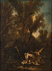 Landschaft mit zwei reuigen Mönchen - Alessandro Magnasco — Ansicht des Kunstwerks