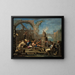 Die gezähmte Elster - Alessandro Magnasco — gerahmtes Bild an der Wand