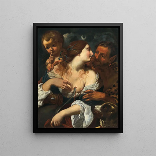 Alessandro Rosi - Diana a Satyr and Cupid.webp