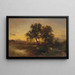 Landschaft am frühen Abend - Alexander Brodszky — gerahmtes Bild an der Wand