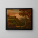 Eine Tal bei Matlock, Derbyshire - Alexander Cozens — gerahmtes Bild an der Wand