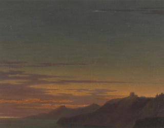 Alexander Cozens - Close of the Day Sunset on the Coast.webp