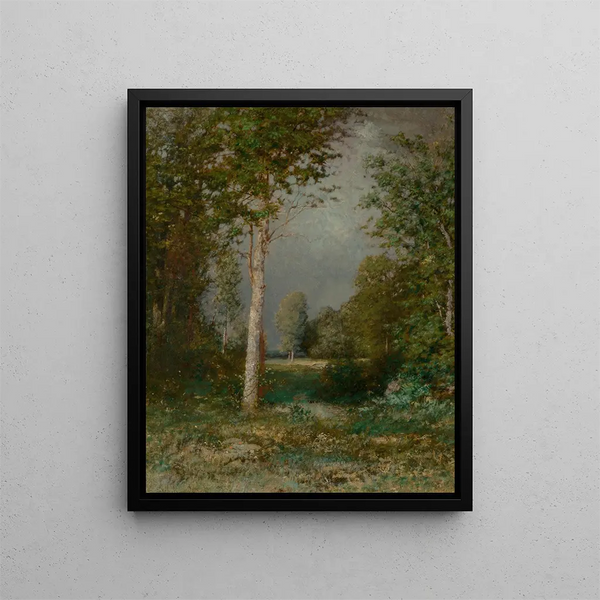 Eine Waldlichtung - Alexander Helwig Wyant — gerahmtes Bild an der Wand