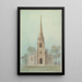 Kirche der Heiligen Apostel, New York - Alexander Jackson Davis — gerahmtes Bild an der Wand