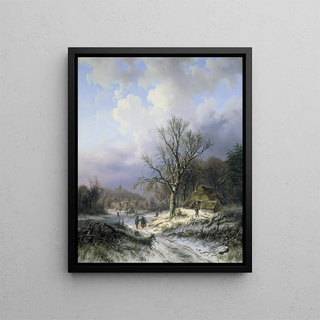 Alexander Joseph Daiwaille - Snow Landscape.webp
