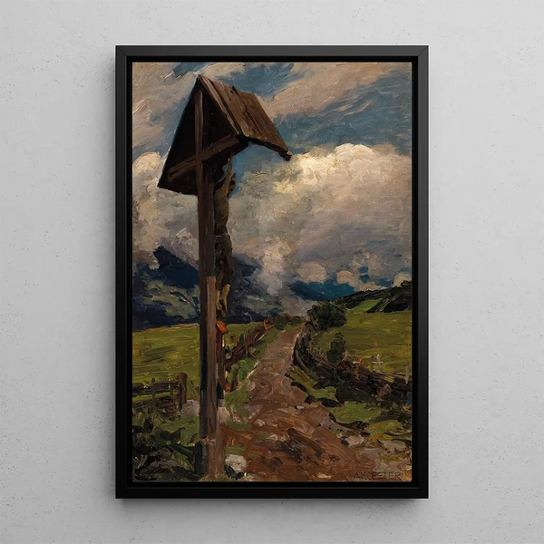 Ein Heiligtum am Wegesrand - Alexander Koester — gerahmtes Bild an der Wand