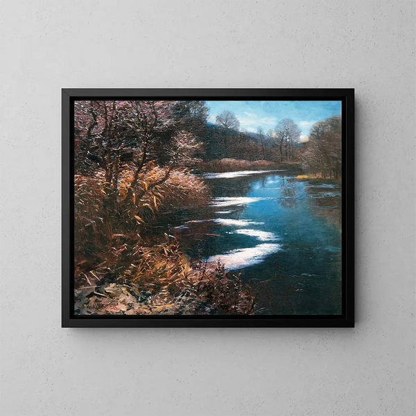 Lac Altwasser bei Brixen - Alexander Koester — gerahmtes Bild an der Wand