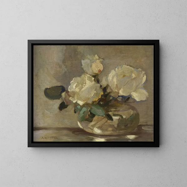 Stillleben mit Blumen - Alexander Koester — gerahmtes Bild an der Wand