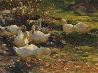 Ente am Wasserufer - Alexander Koester — Ansicht des Kunstwerks