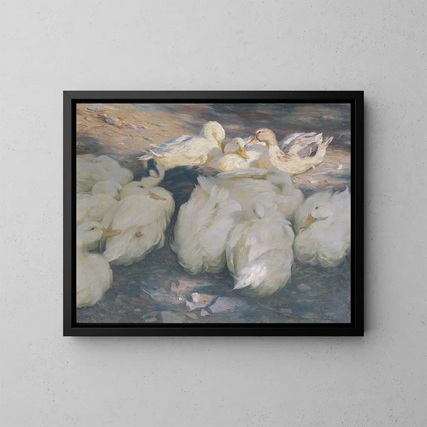 Im Abendsonnenschein - Alexander Koester — gerahmtes Bild an der Wand
