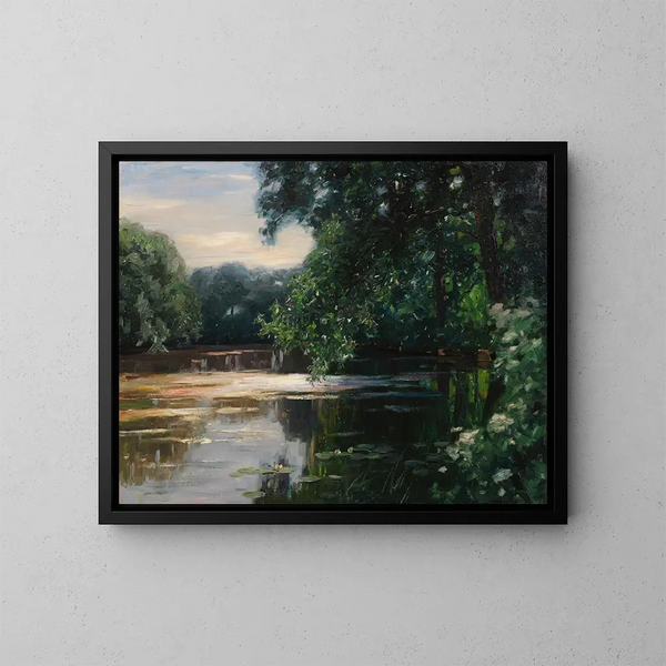 Teich von Viktring - Alexander Koester — gerahmtes Bild an der Wand
