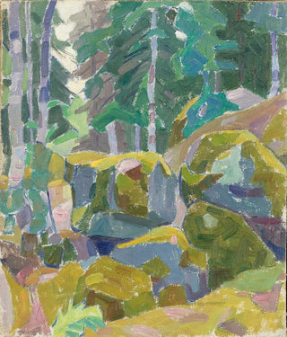 Alexander Konstantinovich Bogomazov - Landscape With Trees.webp