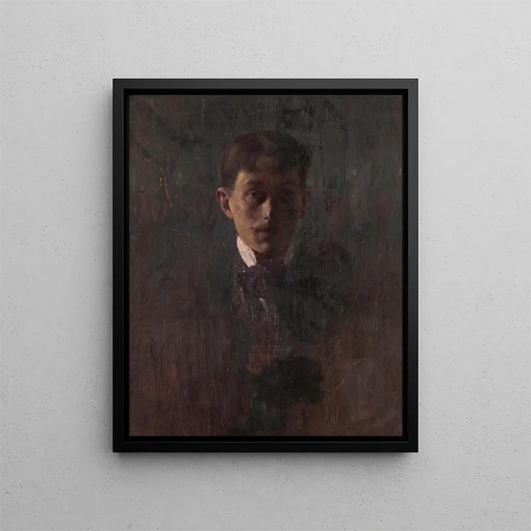 Selbstporträt - Alexander Kubnyi — gerahmtes Bild an der Wand