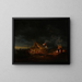 Volk des Archipels am Kamin - Alexander Laurus — gerahmtes Bild an der Wand