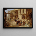 Vue de rue à Rome - Alexander Laurus — gerahmtes Bild an der Wand