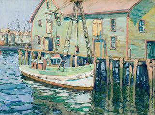 Alexander M Hudnut - Boats at the Dock.webp