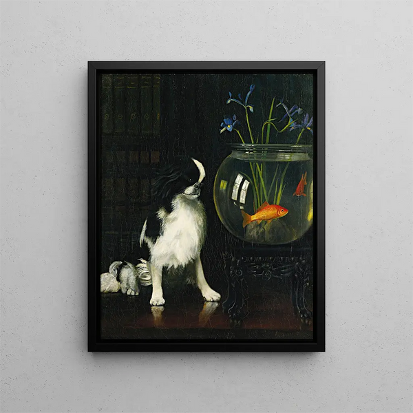 Alexander Pope Jr - Japanese Chin And Goldfish.webp