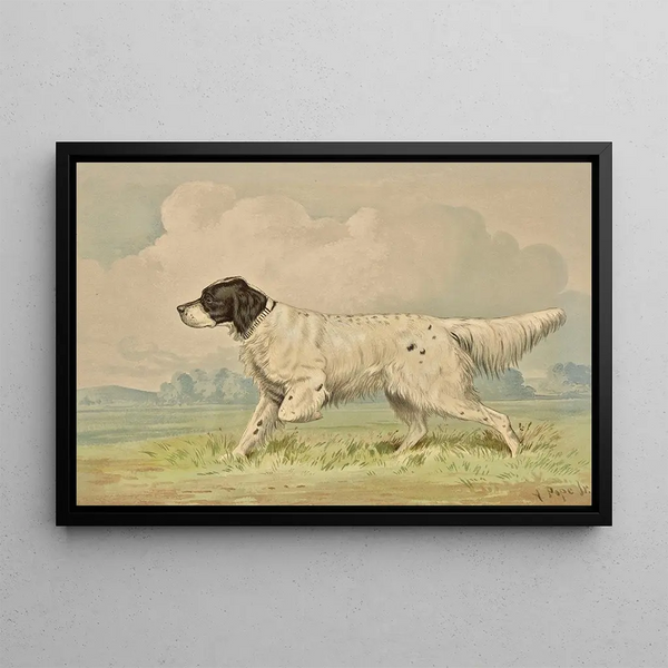 Alexander Pope Jr - Standing Spotted Retriever pointing left.webp
