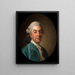 Portrait de Charles Marin de La Haye des Fossés fermier général du roi 1736-1790 - Alexander Roslin — gerahmtes Bild an der Wand