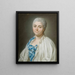 Portrait von Charlotte Boutin Vicomtesse de Montboissier - Alexander Roslin — gerahmtes Bild an der Wand