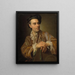 Der französische Maler Claude Joseph Vernet - Alexander Roslin — gerahmtes Bild an der Wand