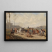 Begegnung bei einem Ausritt zu Pferd - Alexander von Bensa — gerahmtes Bild an der Wand