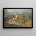 Die Jagdpartie - Alexander von Bensa — gerahmtes Bild an der Wand