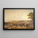 Der König Karl XIV. Johan von Schweden besucht die Schleusen des Kanals in Berg im Jahr 1819 - Alexander Wetterling — gerahmtes Bild an der Wand