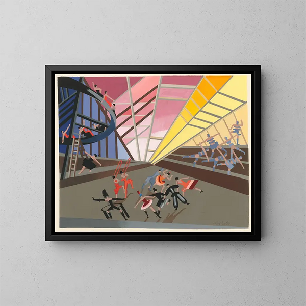 Maquettes de théâtre 10 - Alexandra Exter — gerahmtes Bild an der Wand